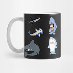 Shark 5 pk Stickers Collection Mug